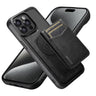 Suteni G5S5 2-in-1 Magnetic Detachable Bottle Opener Card Bag Cow Leather Back Phone Case, For iPhone 15 Pro Max, For iPhone 15 Pro, For iPhone 15 Plus, For iPhone 15, For iPhone 14 Plus, For iPhone 14, For iPhone 14 Pro, For iPhone 14 Pro Max  