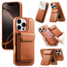 CaseNeo Retro Multi-Card Bag Magnetic Back Phone Case, For iPhone 16 Pro, For iPhone 16 Plus, For iPhone 16, For iPhone 15 Pro Max, For iPhone 15 Pro, For iPhone 15 Plus  