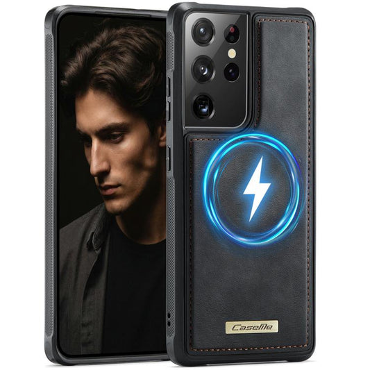 CaseMe C69 Series Magnetic Vegan Leather Back Phone Case, For Samsung Galaxy S21 Ultra 5G, For Samsung Galaxy S20 Ultra, For Samsung Galaxy S20+, For Samsung Galaxy S20  