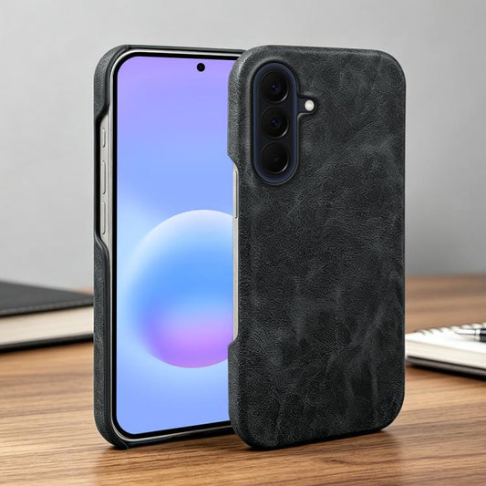 Retro-skin Magnetic Vegan Leather Back Phone Case, For Galaxy A57 5G, For Galaxy A37, For Galaxy S25 FE 5G  