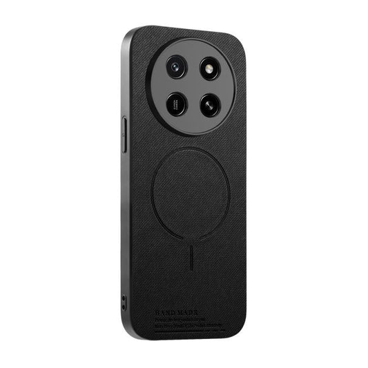 Fabric Magnetic PU Back Cover Phone Case, For Honor 600 Pro Global, For Honor 600 Global  