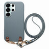 Metal Buckle Crossbody Lanyard Litchi Texture PU Back Phone Case, For Galaxy S24 Ultra 5G, For Galaxy S24+ 5G, For Galaxy S24 5G  
