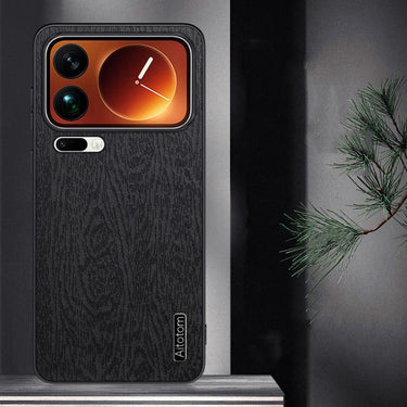 Tree Bark Leather Shockproof Phone Case, For Xiaomi 18 Pro Max 5G, For Xiaomi 18 Pro 5G, For Redmi Note 17 Pro Max Global 163.4mm  