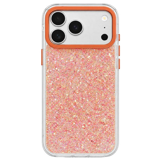 Gravel Glitter Electroplated Lens Frame Phone Case, For iPhone 18 Pro, For iPhone 18 Pro Max, For iPhone 17 Pro Max, For iPhone 17 Pro, For iPhone 17, For iPhone 16 Pro Max  