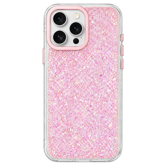 Gravel Glitter Electroplated Lens Frame Phone Case, For iPhone 14 Pro, For iPhone 14 Pro Max, For iPhone 13 Pro Max, For iPhone 13 Pro, For iPhone 13  