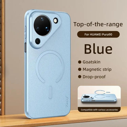 Sheepskin Vegan Leather Magnetic Phone Case, For Huawei Pura 90 5G, For Huawei Pura 80 Pro 5G, For Huawei Pura 80 5G, For Huawei Pura 70 Pro, For Huawei Pura 70  