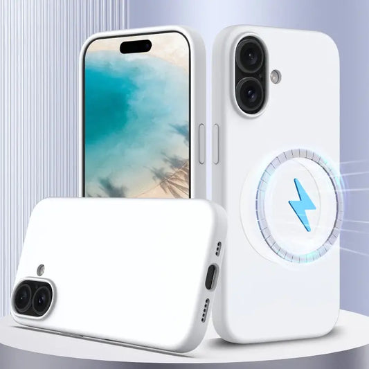 Shockproof Silicone Magsafe Phone Case, For iPhone 16, For iPhone 15 Pro Max  
