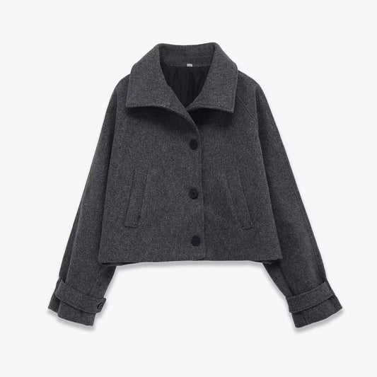 Short casual versatile short windbreaker jacket  