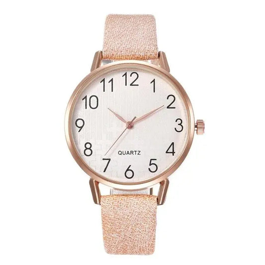 Simple Number Dial Ladies Watches Leather Strap Quartz Women Watch NEW Fashion Female Wristwatch Montre Femme Zegarek Damski A30 Utrano