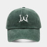 Soft Top Casual Peaked Cap Butterfly Embroidered Sun Hat  