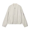 Stand up collar casual loose slimming pilot jacket woolen coat  