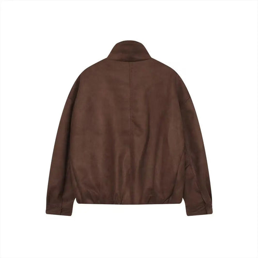 Stand up collar long sleeved casual spring jacket  
