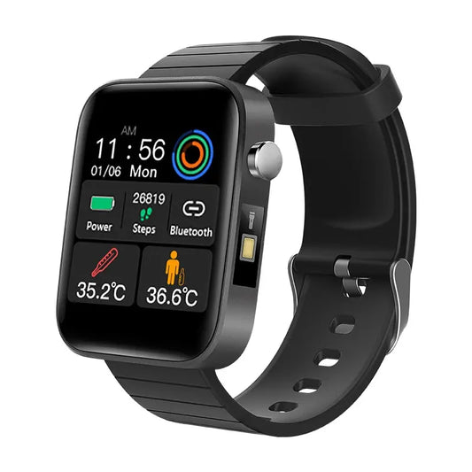 T68 Smart Watch with Body Temperature Measure Heart Rate Blood Pressure Oxygen Monitoring Smart Wristband Sport Fitness Watches Utrano