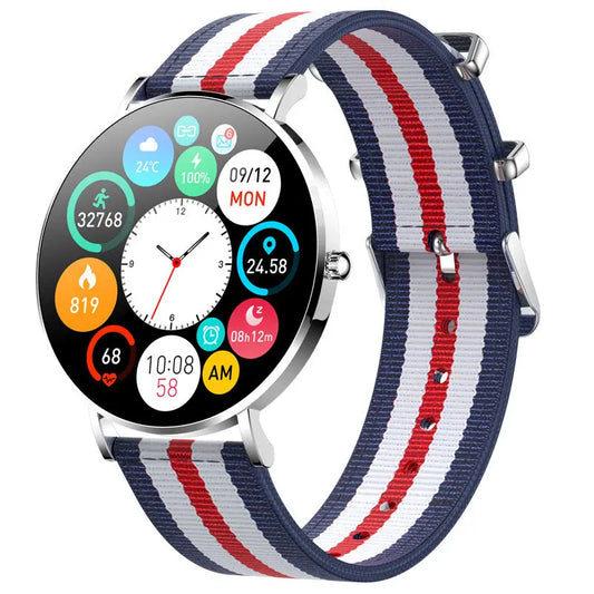 T8 Women'sand men's Thin Smart Call Watch Heart Rate And Blood Pressure Monitoring Utrano