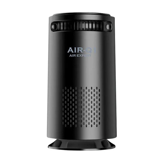 Car Negative Ion Air Purifier Odor Removal Aromatherapy, Black, White  