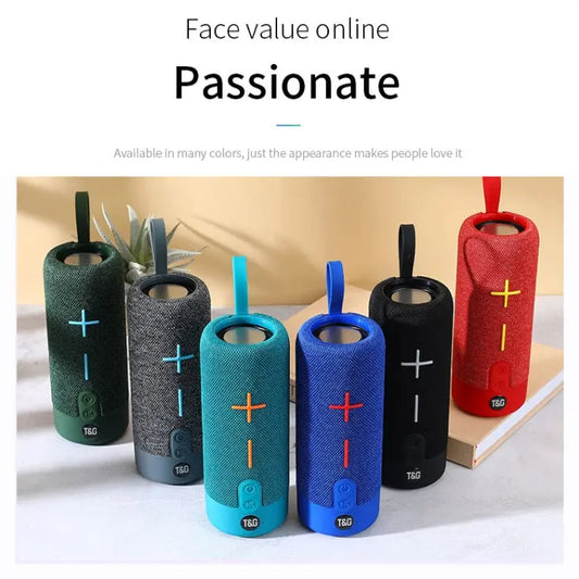 T&G TG619 Portable Bluetooth Wireless Speaker Waterproof Outdoor Bass Subwoofer Support AUX TF USB Utrano