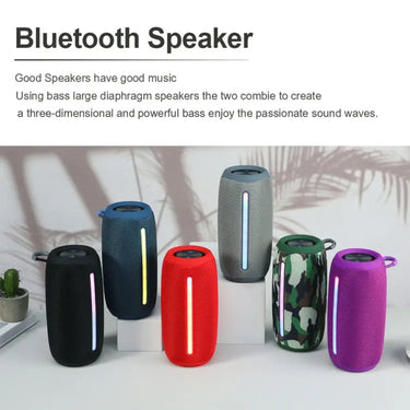 T&G TG663 Portable Colorful LED Wireless Bluetooth Speaker Outdoor Subwoofer, TG663 Utrano