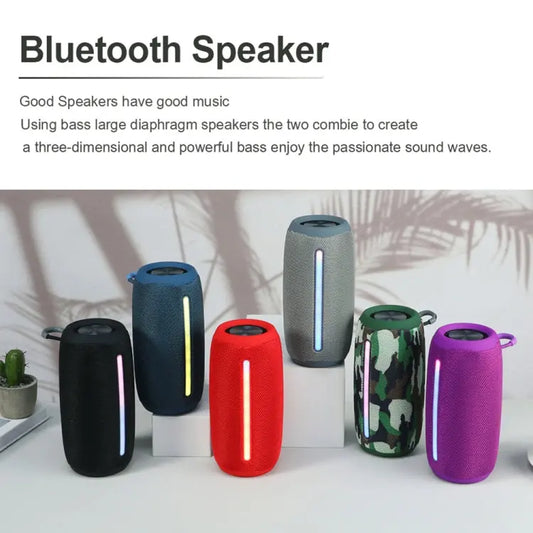 T&G TG663 Portable Colorful LED Wireless Bluetooth Speaker Outdoor Subwoofer, TG663 Utrano