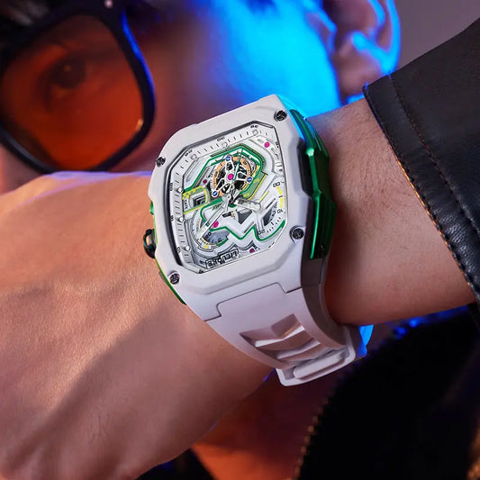 Three-Dimensional Hollow Waterproof Luminous Sports Multifunction Quartz Watch  