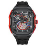 Three-Dimensional Hollow Waterproof Luminous Sports Multifunction Quartz Watch  