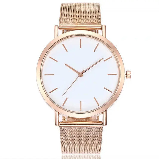 Vansvar Gold Sliver Mesh Stainless Steel Watches Women Top Brand Luxury Casual Clock Ladies Wrist Watch Utrano