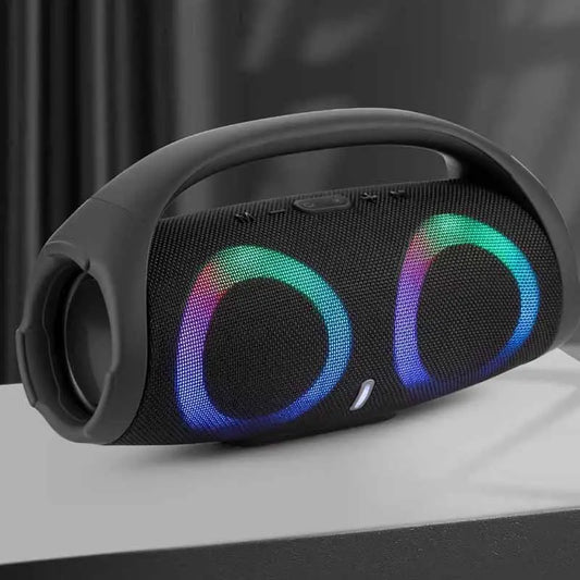 War Drum Three-generation Bluetooth Speaker With RGB Colored Lights Outdoor Portable Waterproof  