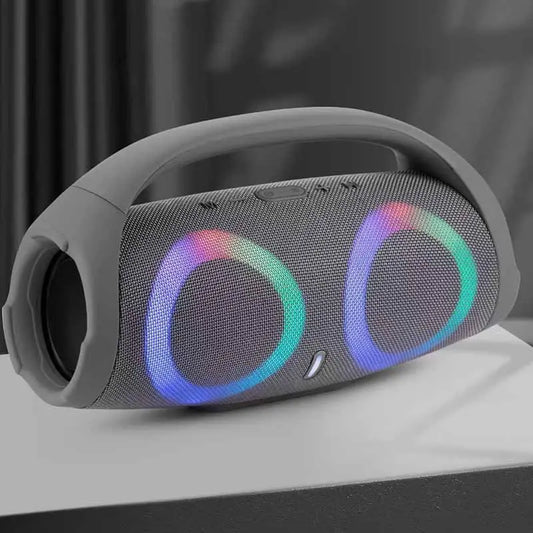 War Drum Three-generation Bluetooth Speaker With RGB Colored Lights Outdoor Portable Waterproof  