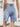 Washed Raw Hem Denim Shorts  
