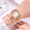 Watch Women Water Diamond British Watch Steel Band Waterproof Ladies Watch  