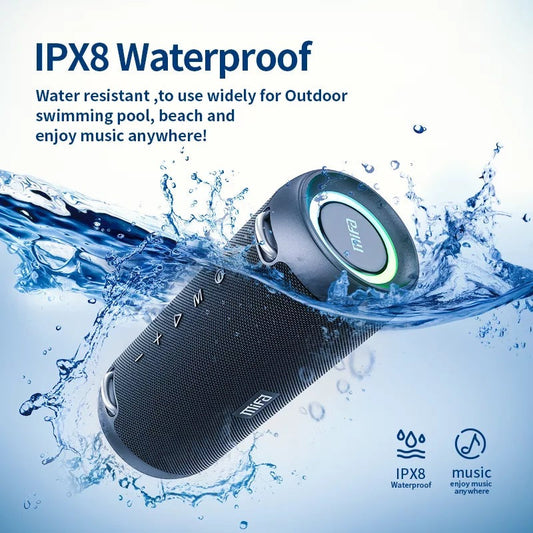 Waterproof Heavy Bass High Power Portable Bluetooth Wireless Speaker  