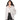 White Striped Long Sleeve Shirt Jacket for Women, Casual Loose Fit, Stylish Inner Layer Top  