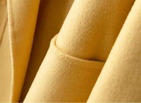 Women's Pure Small Woolen Coat Double-faced Cashmere Slim-fit  