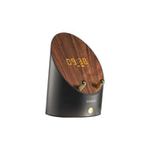 Wooden Speaker Smart Induction Speaker Phone Holder Portable Mini Desktop Wireless Alarm Clock Bluetooth Speaker  