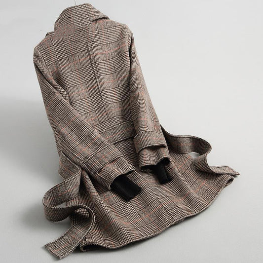 Women's Fashion Cashmere Tweed Coat  