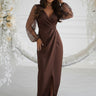  Long dress model 220832 Bicotone 