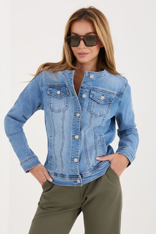  Denim jacket model 227595 Factory Price 