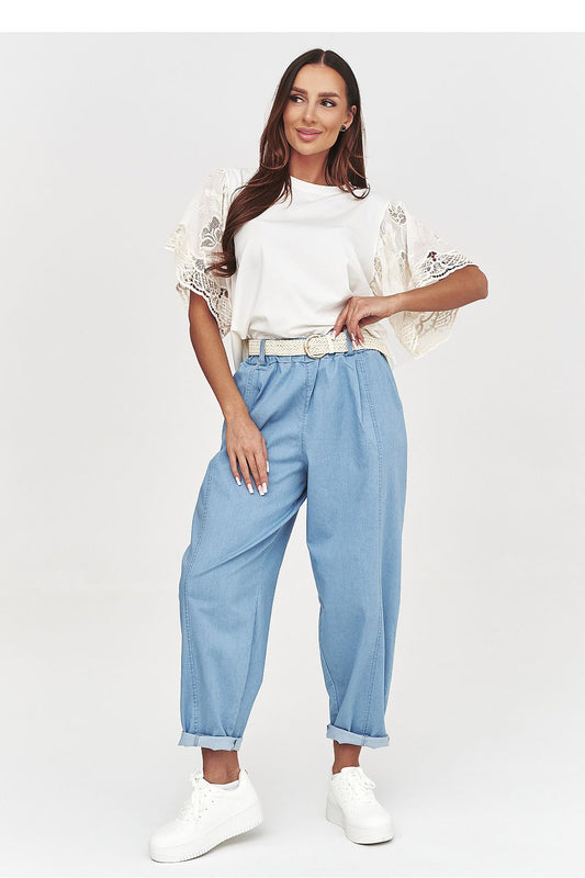  Women trousers model 228293 Makadamia 