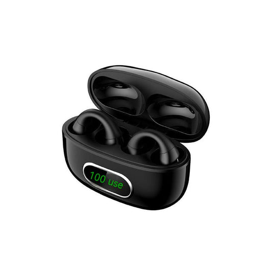Ear-clip Real Wireless Digital Display Stereo Charging Warehouse Bluetooth Headset Utrano