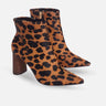 Brown Animal Print Boots Sapucaia – 8.4Cm Block Heel Ankle Boots